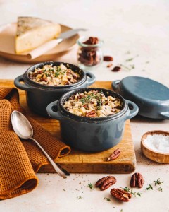 Crumble de patate douce au Saint-Nectaire