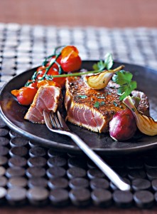 Steak de thon aux épices