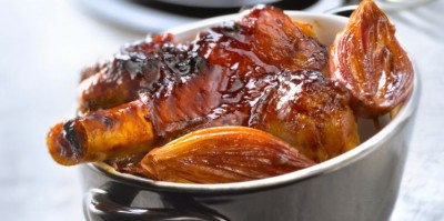 Souris d'agneau confite à l'échalote